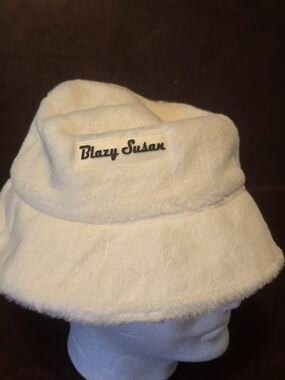 Cream Plush Bucket Hat